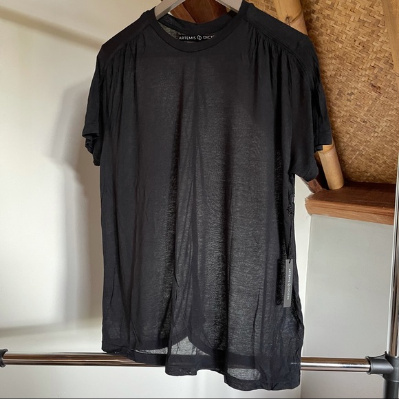 ARTEMIS DICIERO Black Frankie Tee - Picture 1 of 9